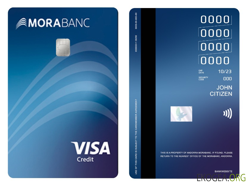 Carte de crédit visa Andorre Mocabanc